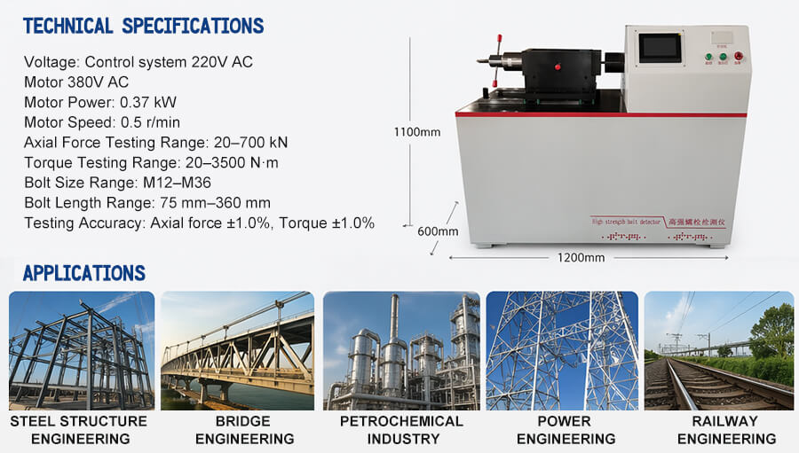 High-Strength Bolt Tester 