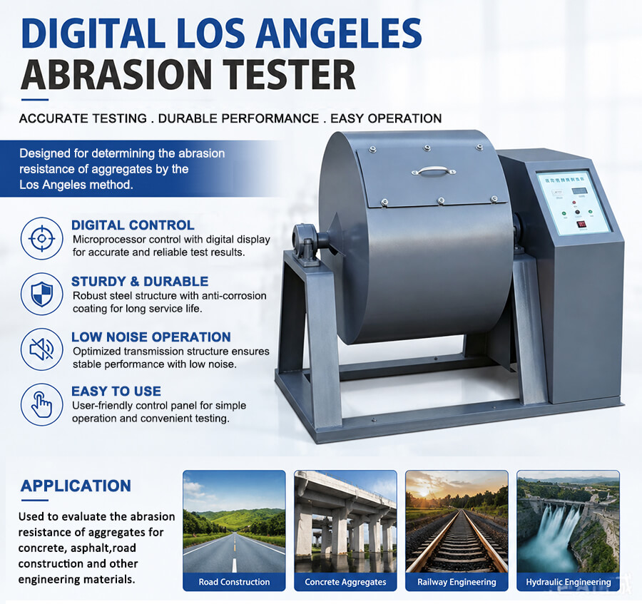 Digital Los Angeles Abrasion Testing Machine