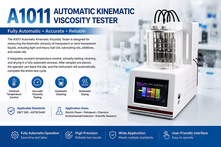 A1011 Automatic Kinematic Viscosity Tester