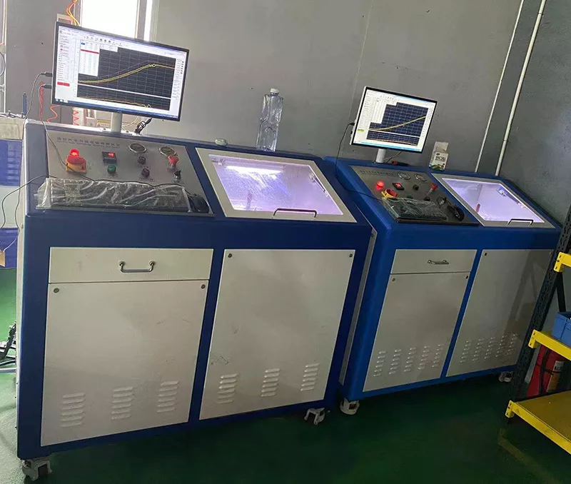 Transmission solenoid valve testing machine